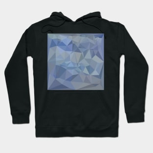 Light Steel Blue Abstract Low Polygon Background Hoodie